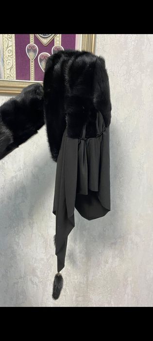 Норковая шуба и норковая платок