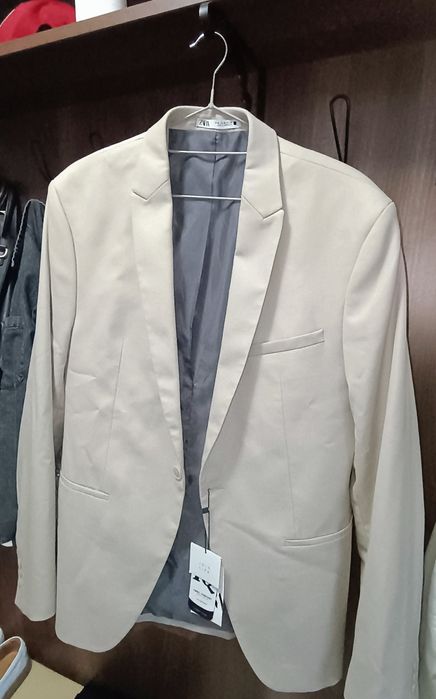 Sacou barbatesc Zara crem