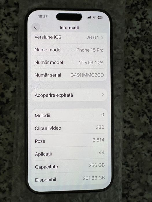 Iphone 15 Pro 256GB  Natural Titanium