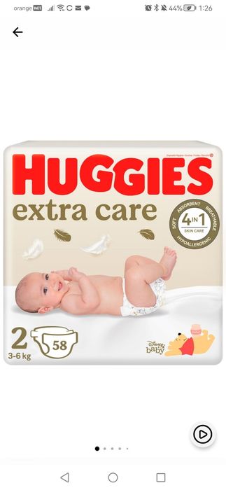 Huggies nr 2 bax 58 bucati