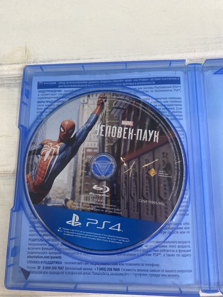 «Человек Паук» ДИСК игры для PS4