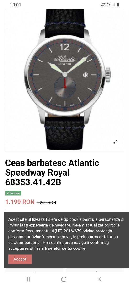 De vânzare ceas Atlantic