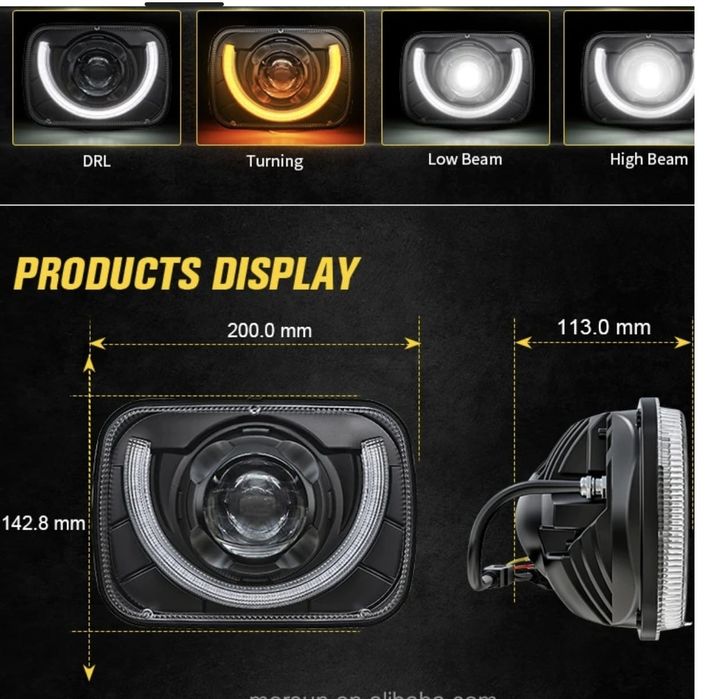 LED Фары на Prado 78