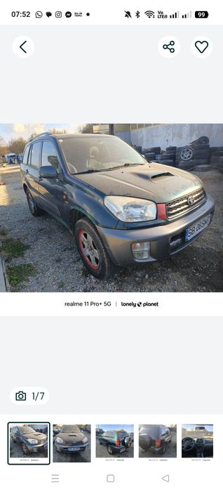 Piese chiuloasă bloc jante ușa cardan kit pornire far Toyota rav4 2003