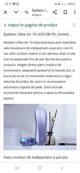 Epilator IPL Ulike Air 10