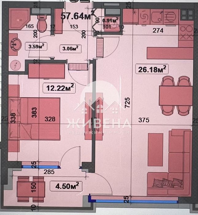 Продава се Двустаен апартамент в Варна, Чайка - 70 кв.м за 2249 €/кв.м - Снимка #1