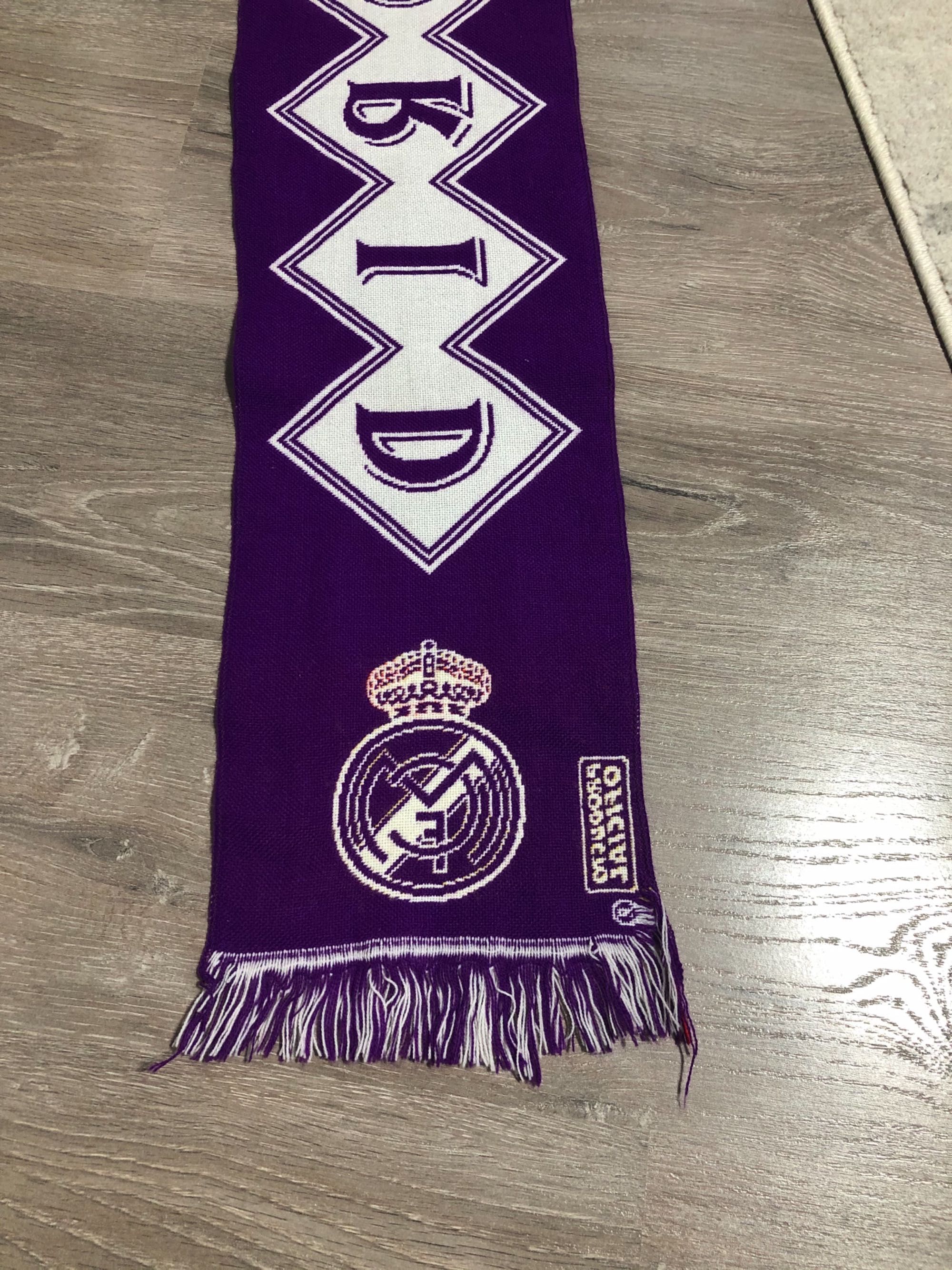 Fular original real Madrid fular mov echipa fotbal real Madrid