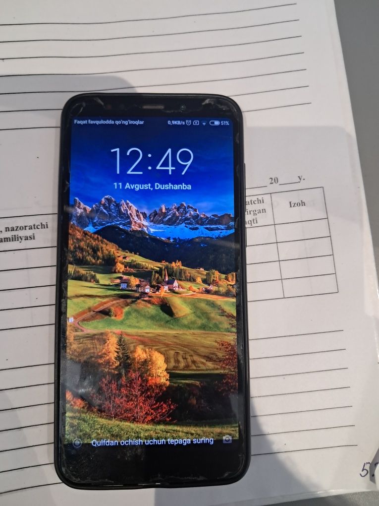 RedMi 5+ telefon apparati sotaman