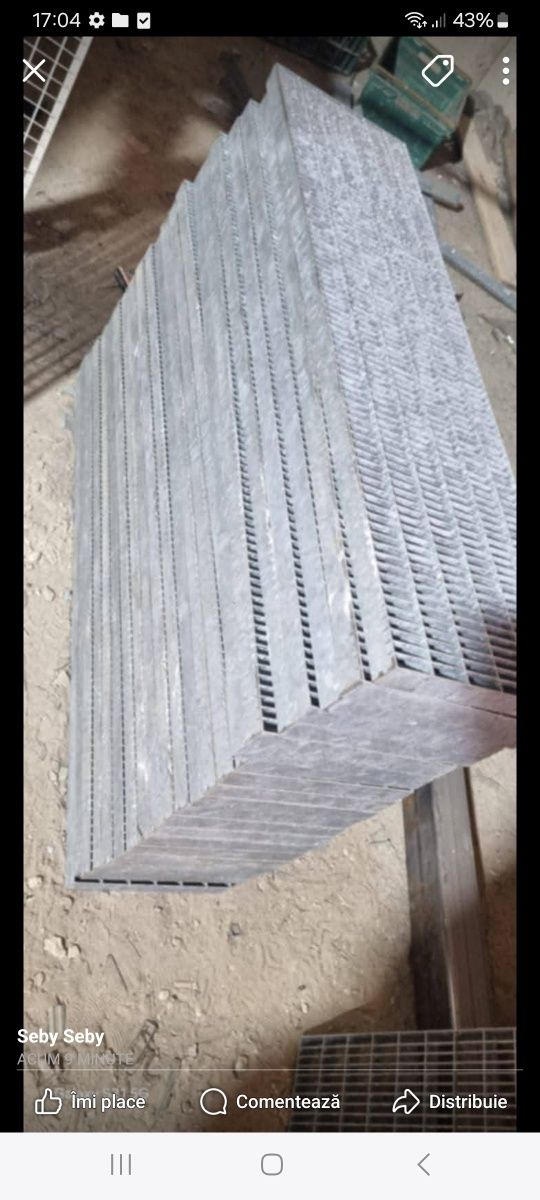 Grătare zincate la diferite dimensiuni