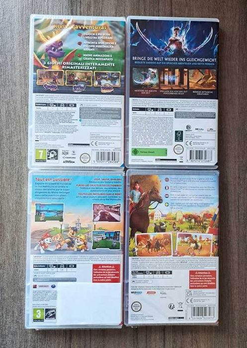 Lot 4 jocuri Nintendo Switch noi