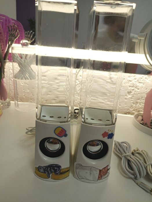 Колонки для ПК с фонтаном)