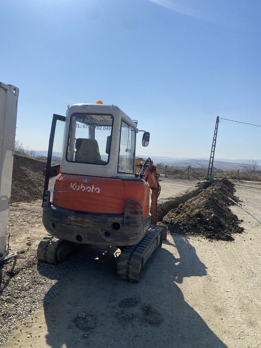 Lucrari cu miniexcavator ,Inchiriez escavator