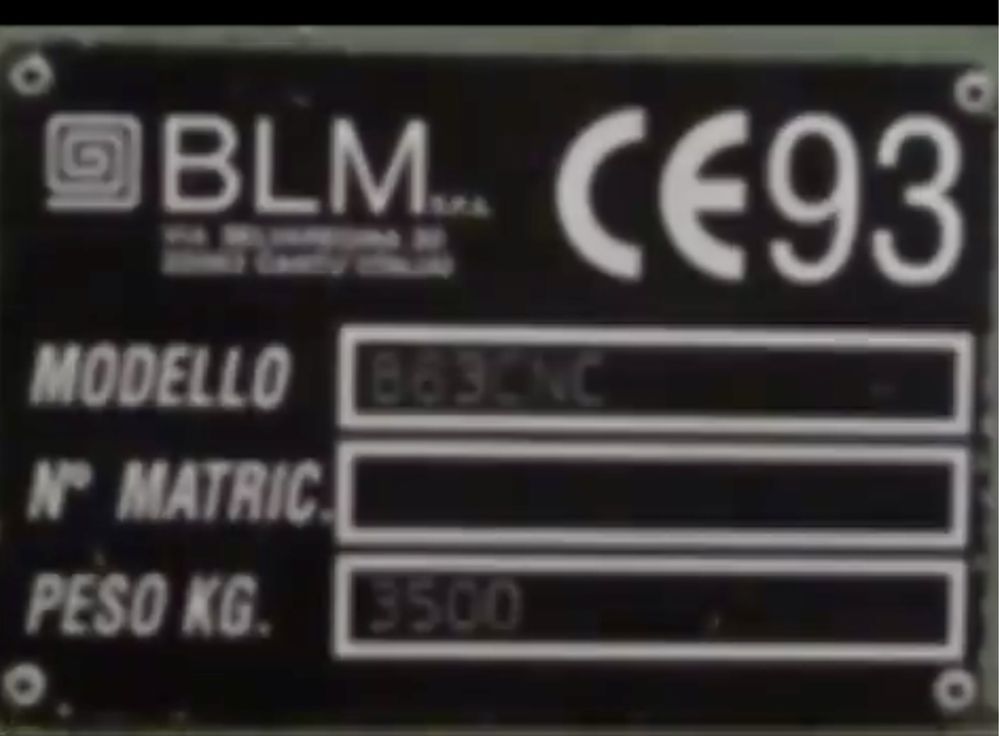 Masina de curbat tevi si profile BLM B63