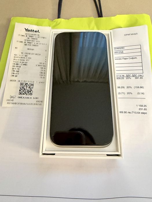 Iphone 16 Pro Black като нов, гаранция, 99% батерия