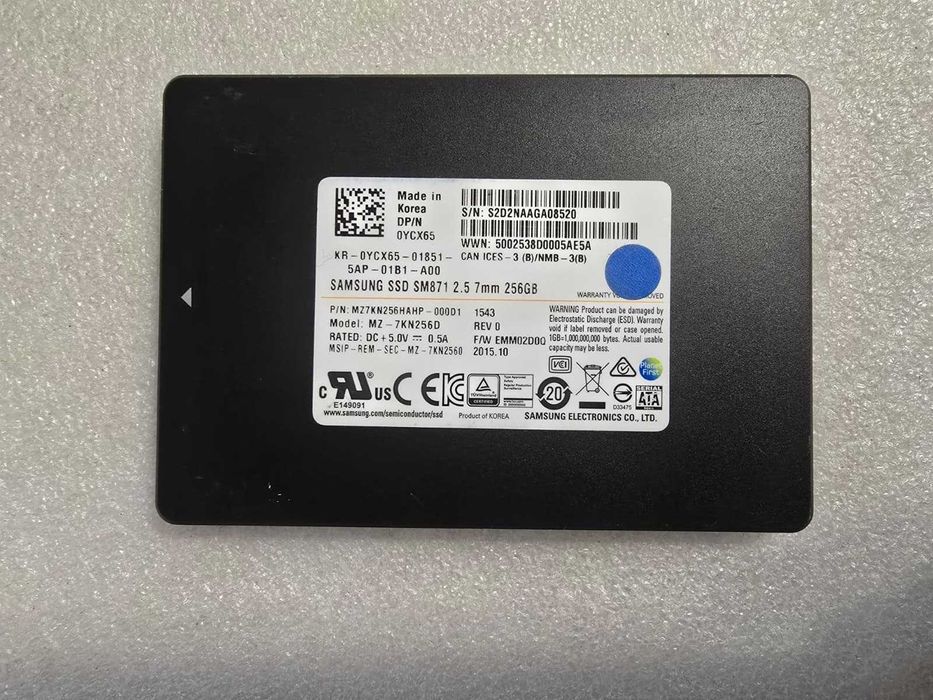 Solid State Drive (SSD) Samsung 256GB MLC SATA 6Gbps 2.5" MZ-7KN256D