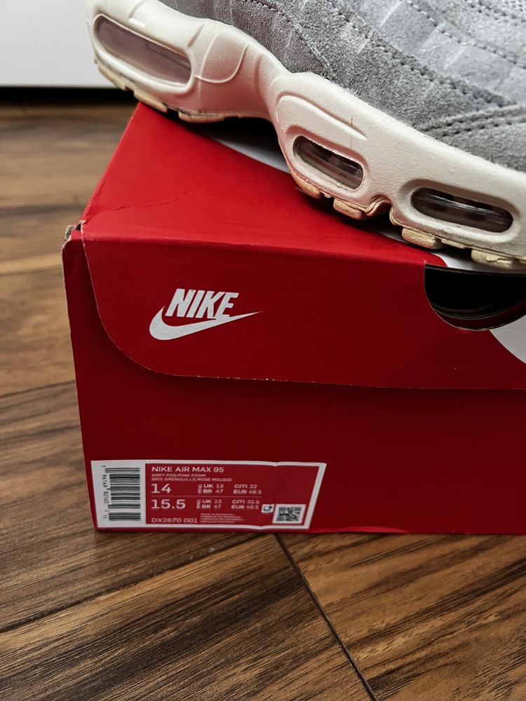 Маратонки Nike Air Max 95, цвят сив Grey Fog, размер Size EU48.5/US14