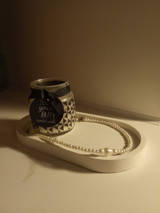 Свечи и подставка для свечей из гипса