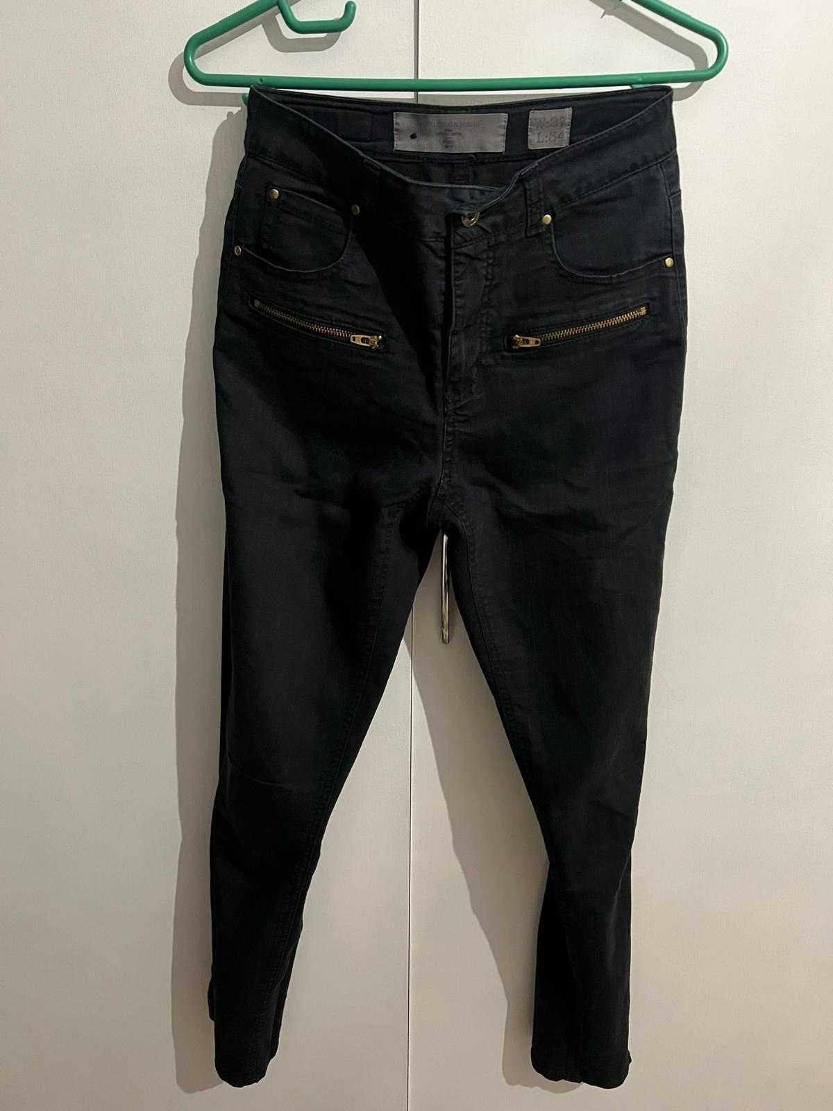 Blugi Slim Vero Moda Jeans negri cu talie inalta talie 27 lungime 34 S