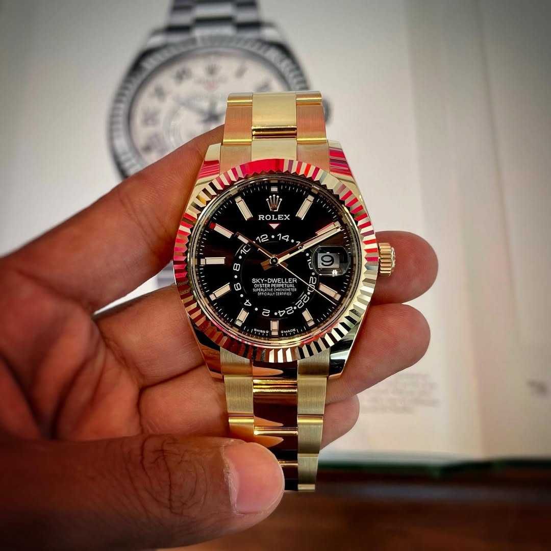 rolex sky-dweller 42mm злато