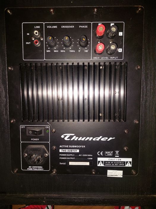 Субуфер tunder 120w.