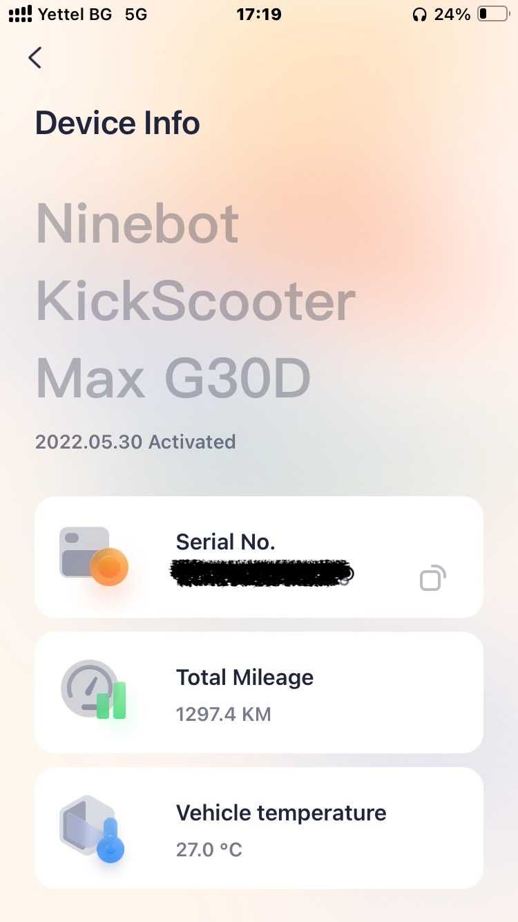 Електрическа тротинетка Ninebot  KickScooter Max G30D