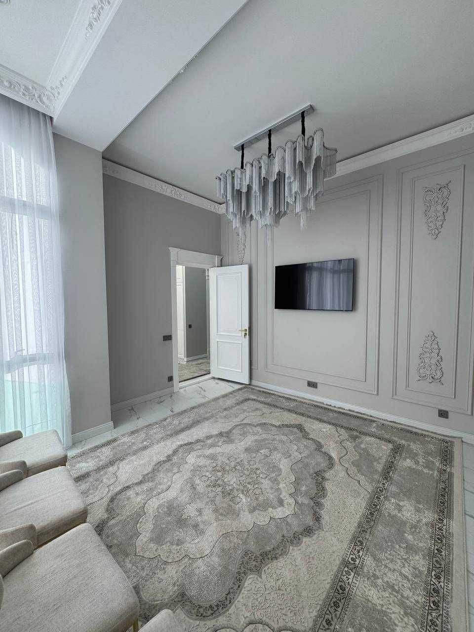 Новостройка ж.к Oq Saroy Urban Stroy 3/4/7 Евро ремонтом мебелью тех.