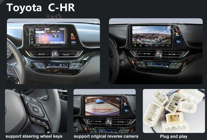 TOYOTA C-HR CHR IZOA 2016-2022 - 9" НАВИГАЦИЯ Андроид, 9284/ 9370-1DIN