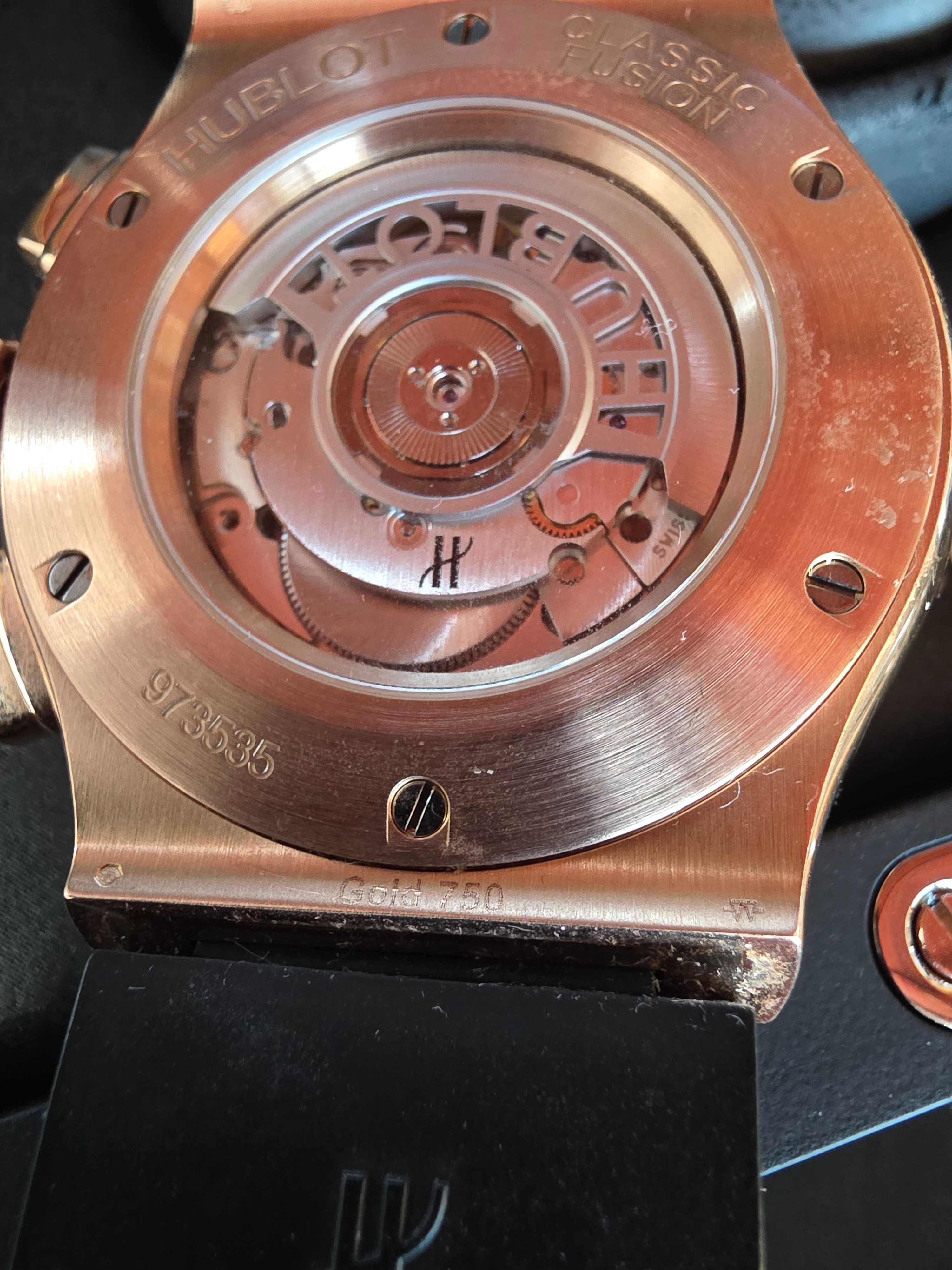Hublot 45mm 18карата розово злато