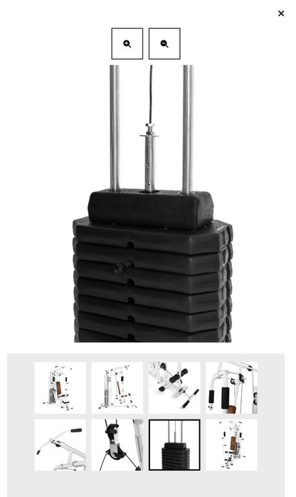 ULTIMATE GYM 3000, aparat de fitness multifuncțional alb