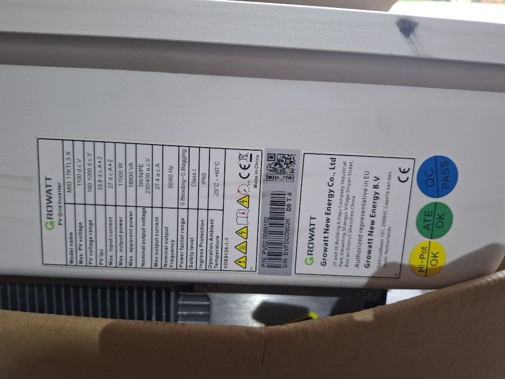 Growatt 17kw .4500 ron
