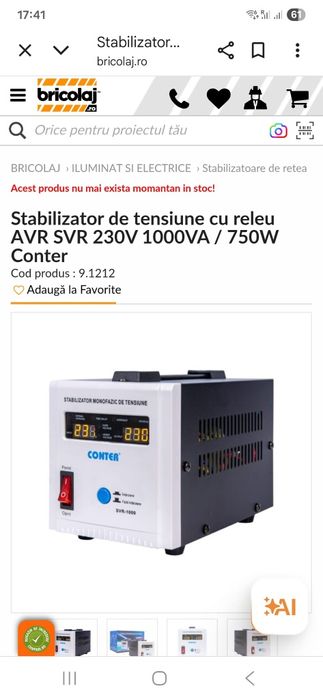 Stabilizator de tensiune conter