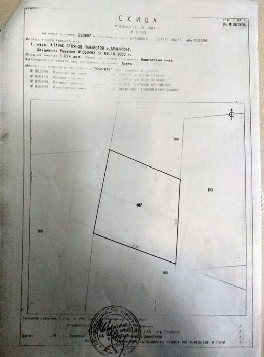Земеделска земя в село Браниполе