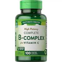 Б-комлекс B-Complex plus  Vitamin C 100 таб Natures Truth USA