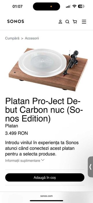 Pick-Up Pro-Ject Sonos Edition