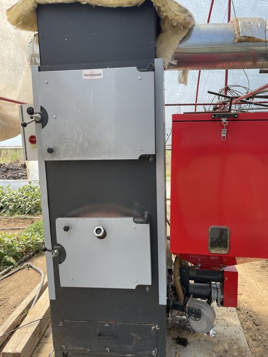 Centrala aer cald pe peleti,Pt sere si solarii