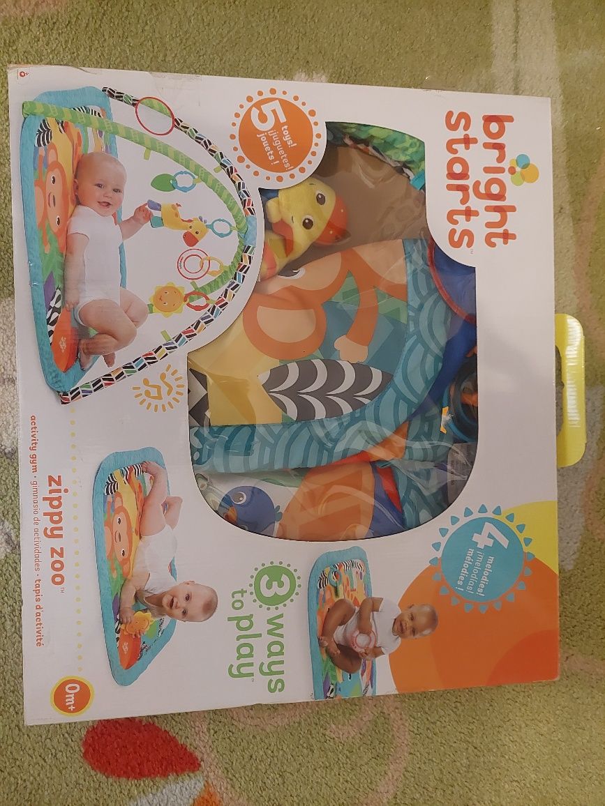 Saltea de joaca Bright Starts, Spots & Stripes ZIPPY ZOO