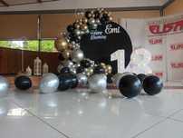 Photocorner 18 ani majorat Arcada baloane petrecere aniversara, botez