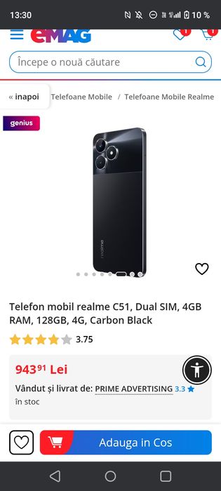 Realme c51 l-am luat de nou e într-o stare ok nu chiar perfecta