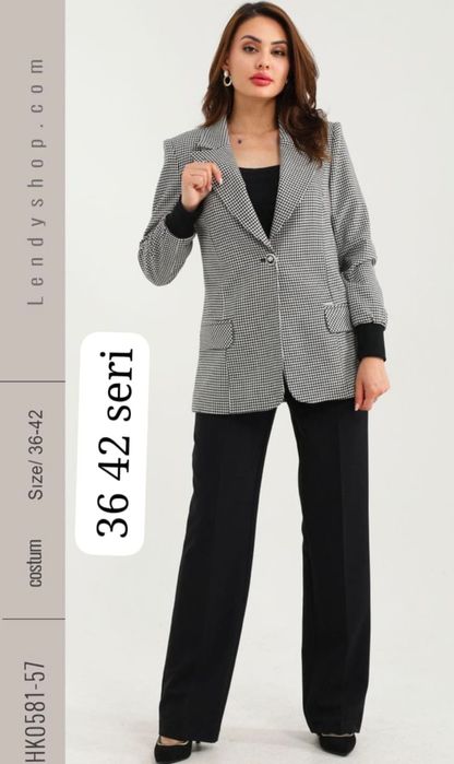 Новый брючной костюм отличного качества, размер 42, Турция