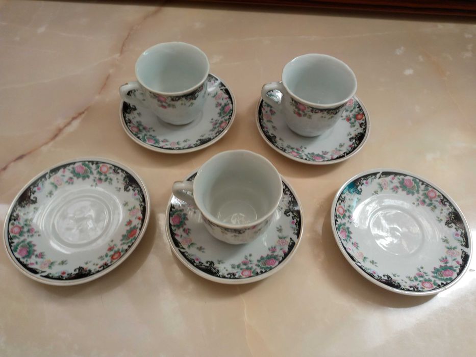 Японские мини тарелки блюдца 6шт и китайсие чашки за все 50 тыс