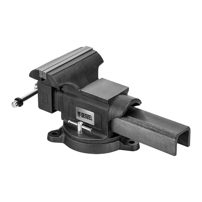 Тиски слесарные 100-200 мм, поворотные, с наковальней //Denzel