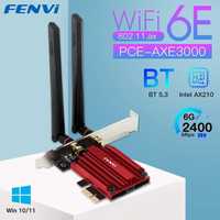 Placă rețea Wifi Fenvi 6E ax Dual Band  PCI Express adaptor wireless