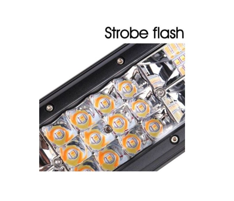 LED BAR BICOLOR, Flash, Blitz, 12-24 V Drept, conditii grele, tractare