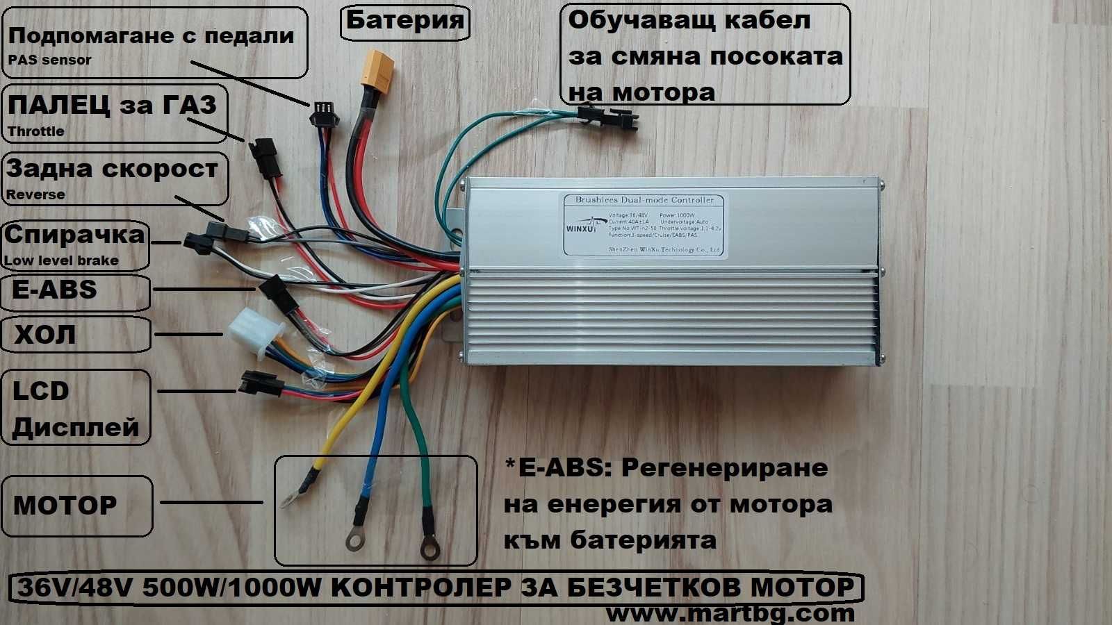 Контролер с дисплей за скутер тротинетка велосипед 24V 36V 48V