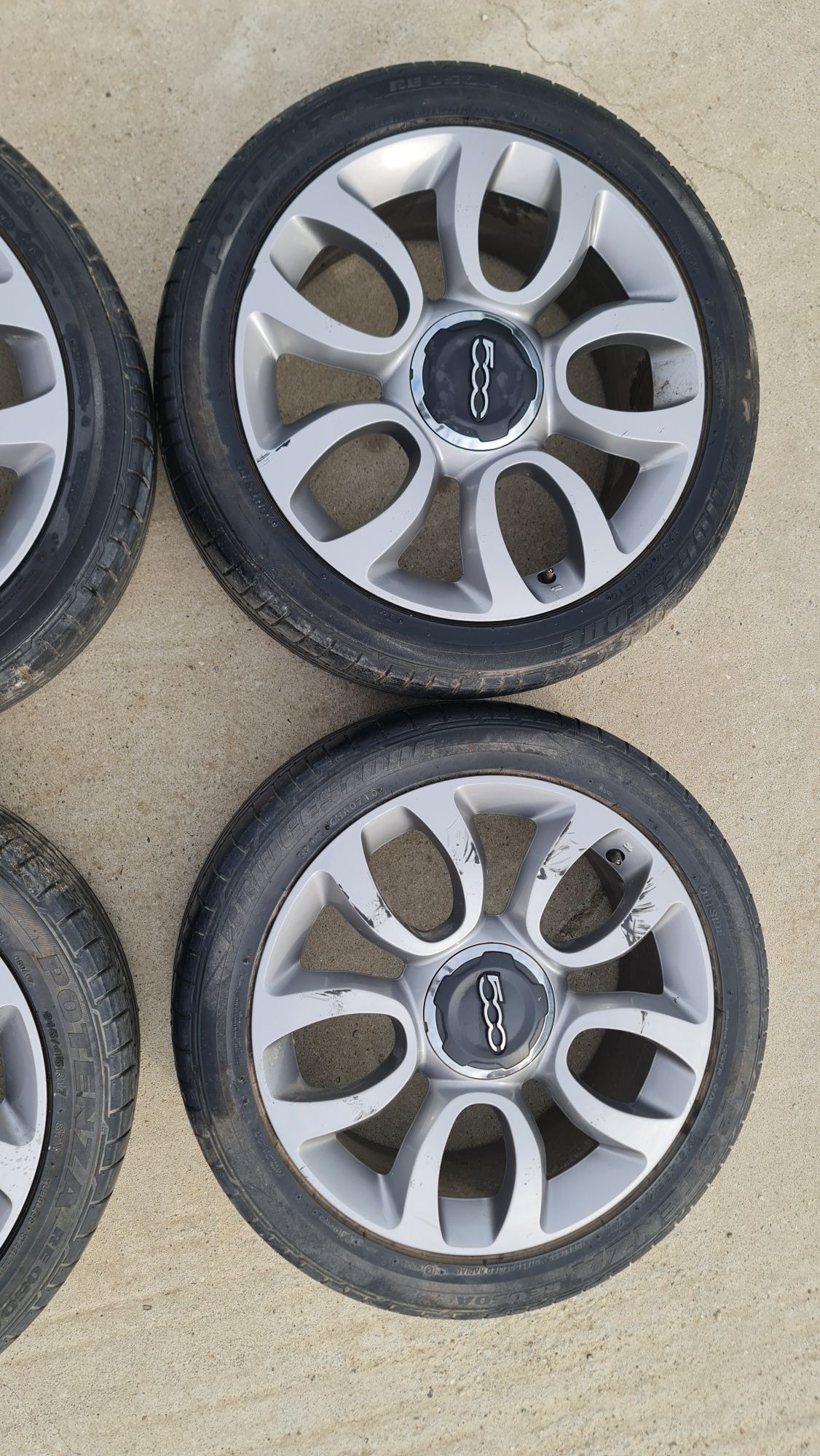 Set jante roti 17 inch Fiat 500 500L capac anvelope