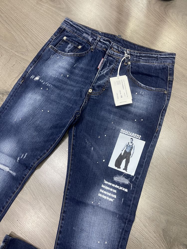 Blugi DSQUARED-Poze reale 100% Calitate superioara Marimea 48(34) și 5