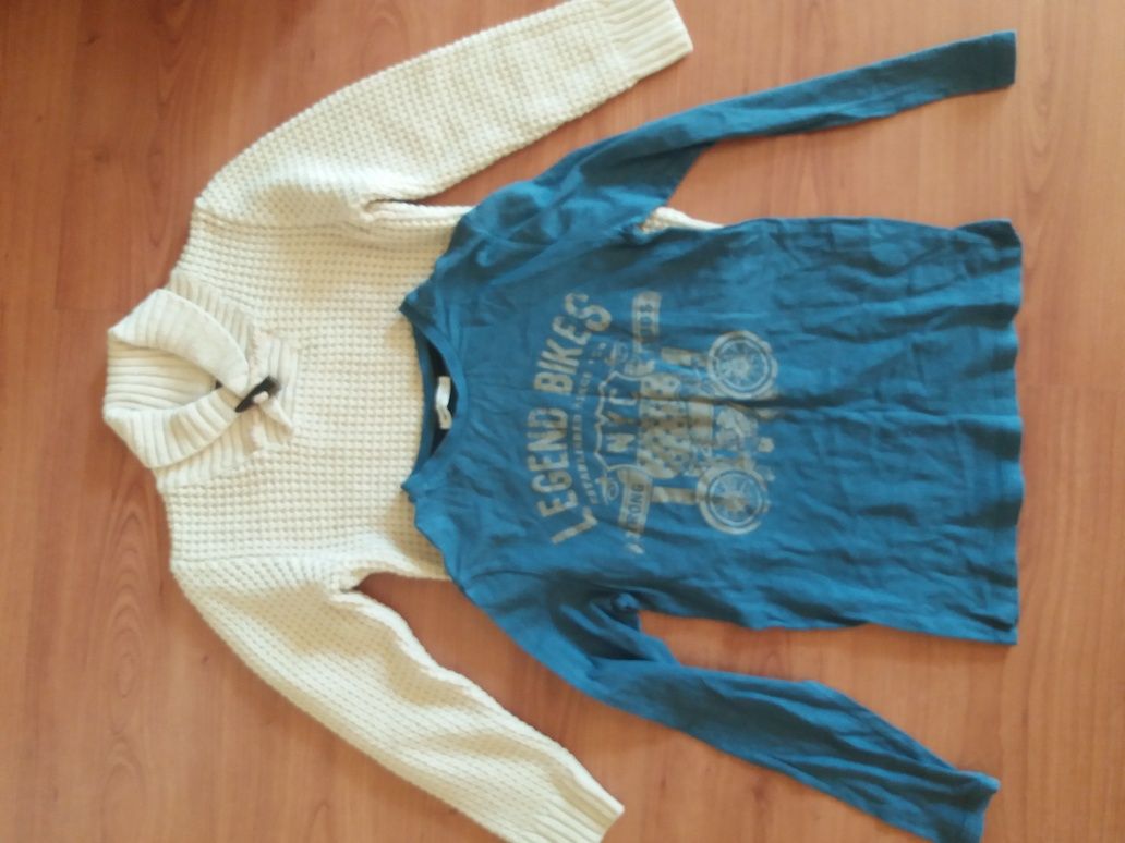 Cămașa ,  pulover baieti 122-128 (H&M, C&A)