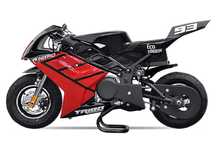 Motocicleta electrica Pocketbike NITRO ECO TRIBO 1060W 36V #RED