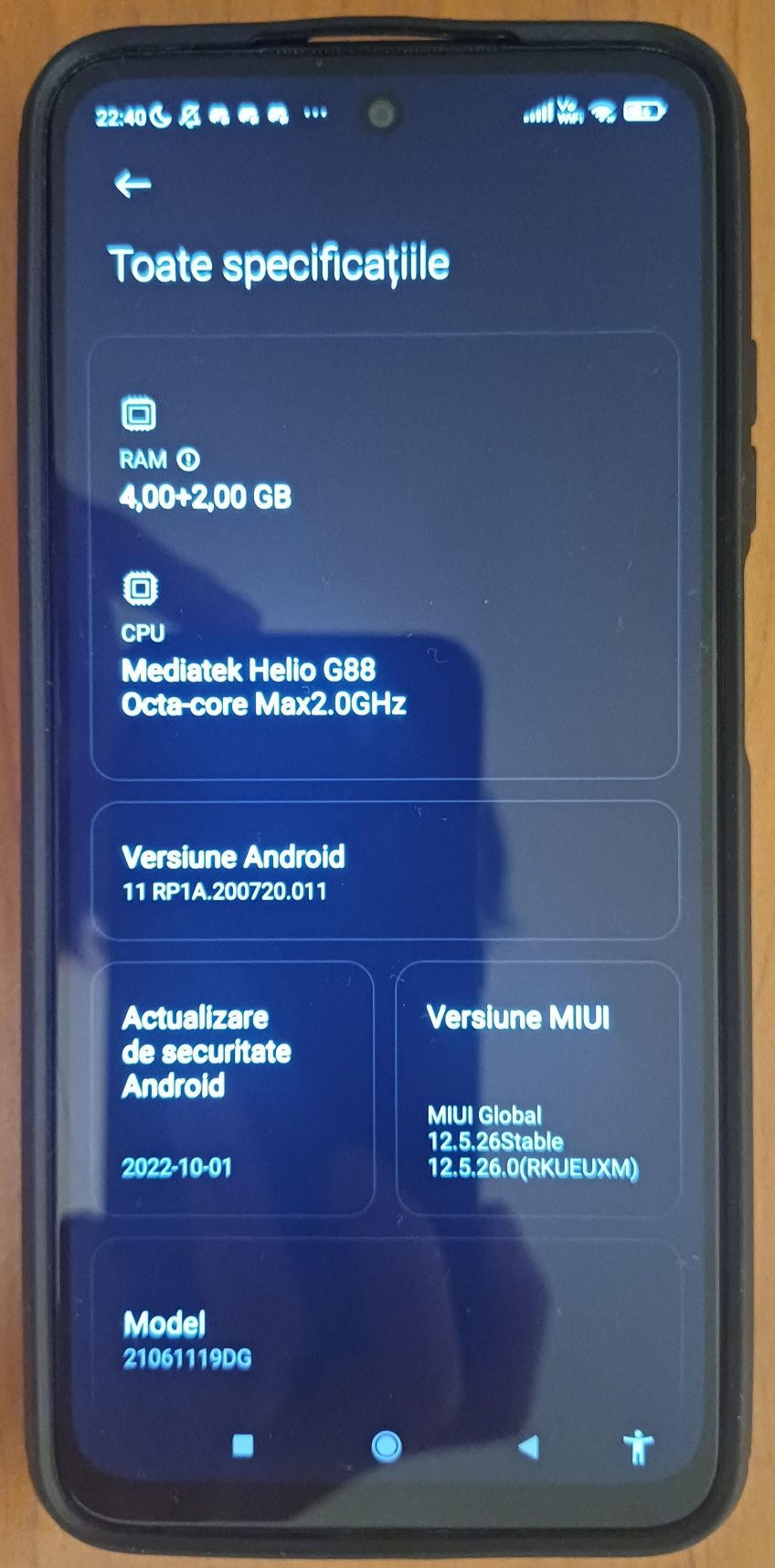 Telefon mobil Redmi 10, 6GB RAM, 128GB, Dual Sim