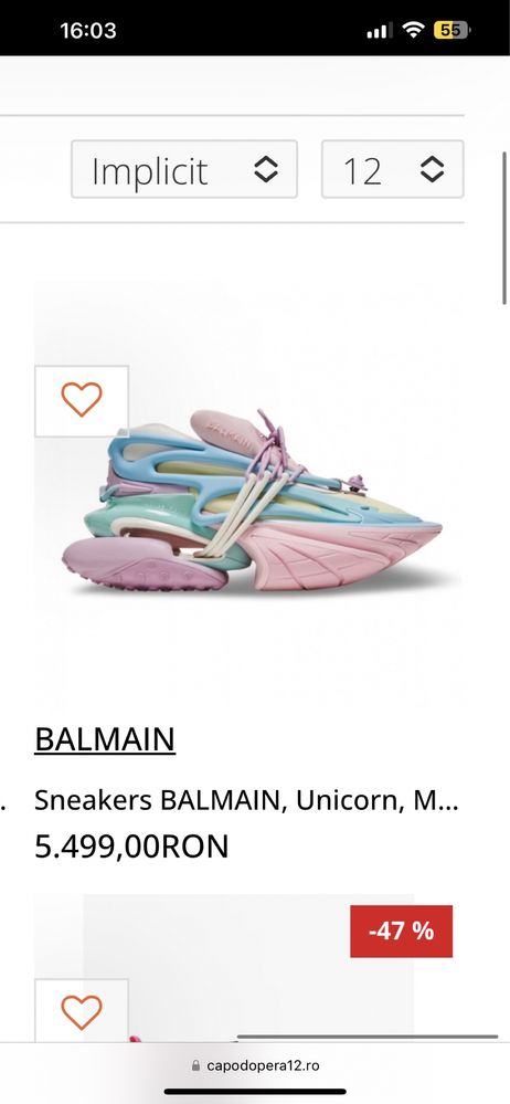 Sneackers BALMAIN (dama) ultimul model